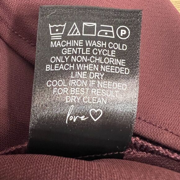 NIC+ZOE Sleeveless Blouse Womens Medium Winterberry Plum V-Neck Pullover Top - Picture 6 of 6